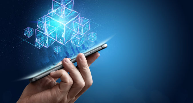 Creative,,Abstract,Background,,Technology,Blockchain,,Ultraviolet,Background.,The,Concept,Of | Trading Online Recensioni