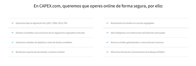 Medidas de seguridad en CAPEX.com
